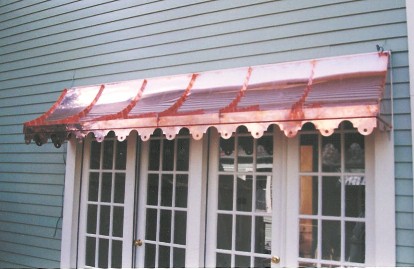 Copper Sweep Awning - Straight Side - #Awn10