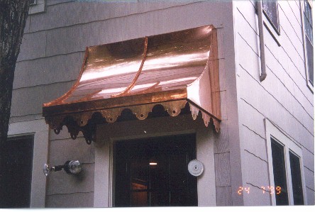 Copper Sweep Awning - Straight Side - #Awn16