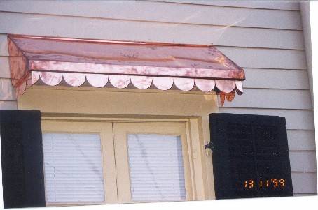 Copper Straight Awning - #Awn22