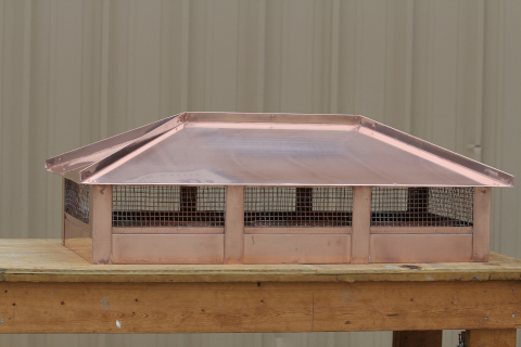 Four Hip Chimney Top - Copper