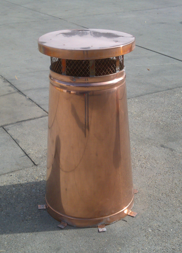 Round Copper Chimney Pot - #Chi80